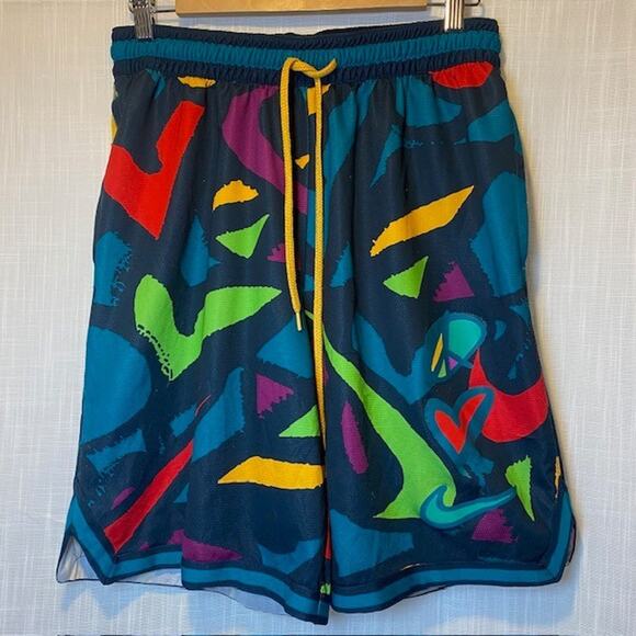 Nike Peace Love Basketball Shorts Dri Fit Elite Mens Large - Picture 1 of 9